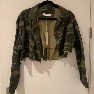 Meshki Camo Cropped Jacket